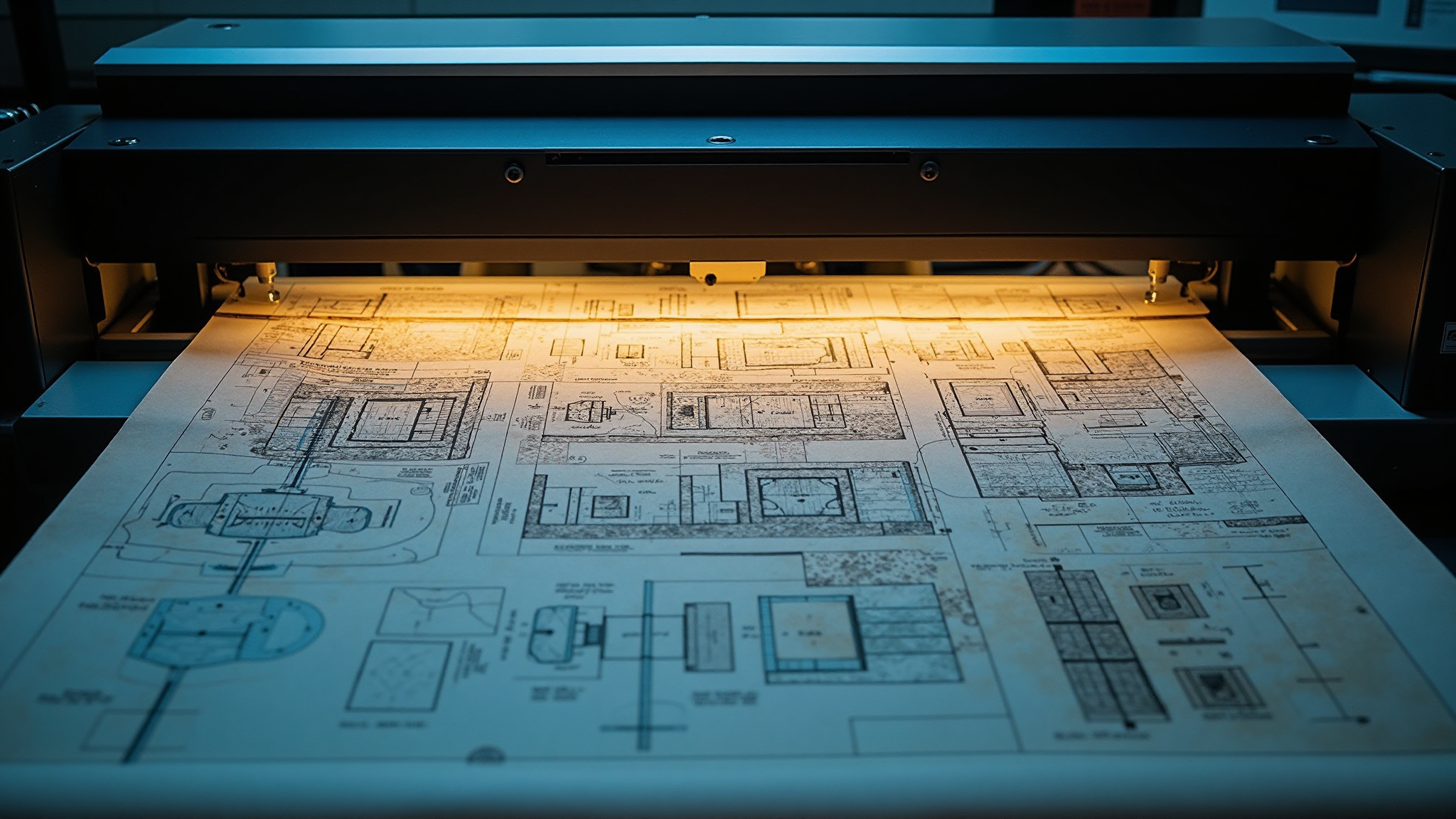 Folder of technical papers and certification documents